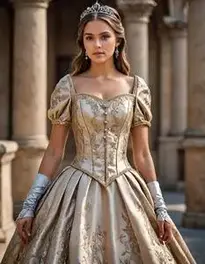 open lace back dress Princess and The Pauper Costume Amazon
