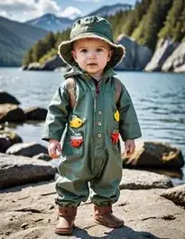 Future Fisherman Infant Toddler face swap
