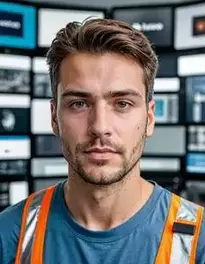 Media And Communication Equipment Worker face swap