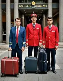 Baggage Porters And Bellhop face swap