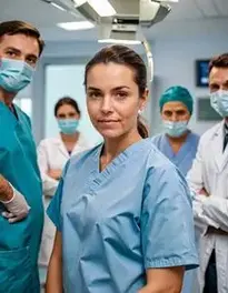 Obstetricians And Gynecologist face swap