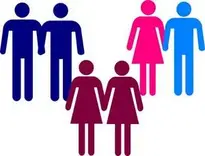 Couples, Pictogram, Gay, Hetero, Homo. Add to your photo