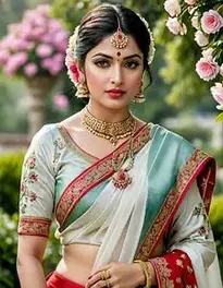 Sada Saubhagyavati Saree face swap