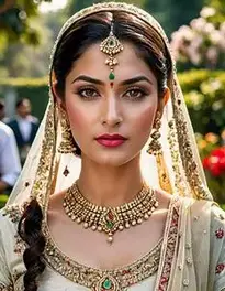 Traditional Indian Wedding Gown face swap