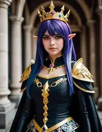 Queen Deltarune Cosplay face swap
