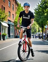 Unicycle Basketball face swap