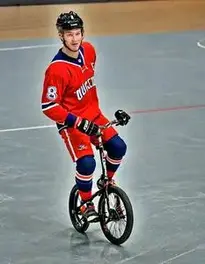 Unicycle Hockey face swap