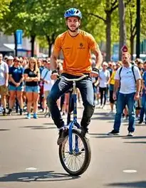 Unicycle Trials face swap