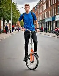 Unicycle Basketball face swap