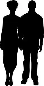 Silhouette, Husband, Wife, Family. Add to your photo