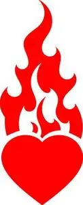 Heart, Flame, Fire, Red, Burning, Burn. Add to your photo