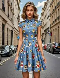 Tom Jerry Dress face swap