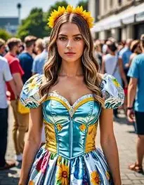 Summer Party Dress Up Themes face swap