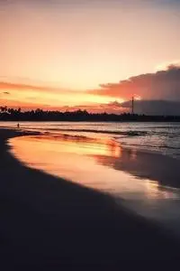 Sri Lanka Sunset Dusk Sea Ocean phone wallpaper