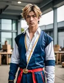 Yujiro Hanma Cosplay face swap