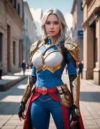 Woman Video Game Cosplay face swap