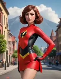 Elastigirl Dress face swap