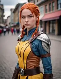 Fury Cosplay face swap