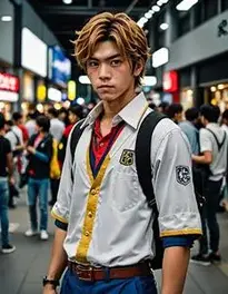 Yujiro Hanma Cosplay face swap