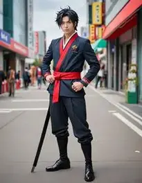 Yujiro Hanma Cosplay face swap