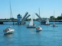 Kappeln Schlei Bascule Bridge Open wallpaper