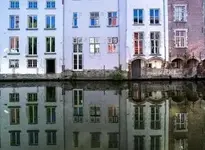 Ghent Lei Reflection Water Canal wallpaper