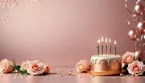 Rose Gold Background Birthday Wallpaper