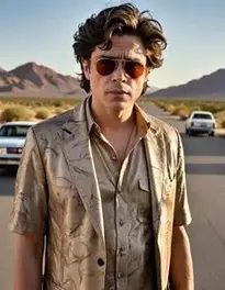 Benicio Del Toro Fear And Loathing face swap