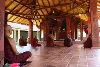 Architecture Indoors Travel Monk wallpaper