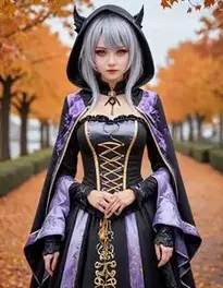 Halloween Dressgenshin Impact face swap