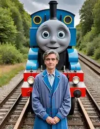 Thomas The Train Costume Adults face swap