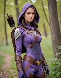Huntress Cosplay face swap