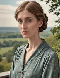 Virginia Woolf Fiction face swap