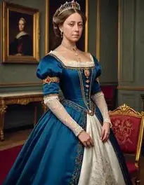 Queen Victoria Dress Exhibition face swap