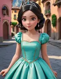 Vanellope Princess Dress Face Swap