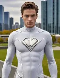 White Suit Superhero face swap