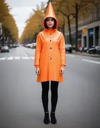 Traffic Cone Costume Adult face swap