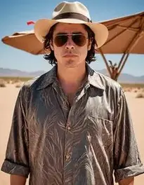 Benicio Del Toro Fear And Loathing face swap