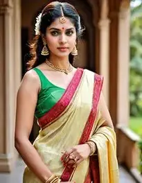 Sada Saubhagyavati Bhava Saree face swap
