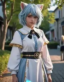 Pitou Cosplay face swap
