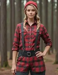 Female Lumberjack face swap