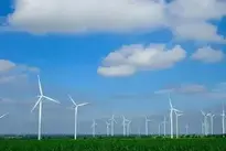 Fields Of Wind Turbines Turbine Sky wallpaper