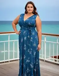 slim fit dress slacks Plus Size DRESS (Royal Blue) Mother of the Bride, Ball, Cruise, Prom, –  Redcarpetdresses.co.uk main image 1