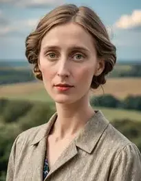Virginia Woolf Fiction face swap