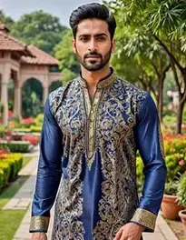 Punjabi Man Kurta Pajama Design face swap