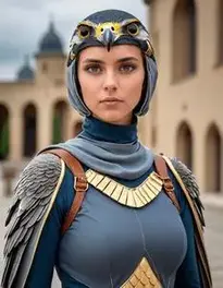 Peregrine Falcon face swap