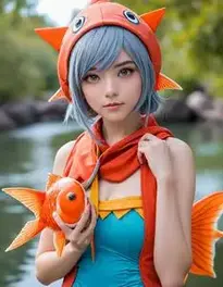 Magikarp Cosplay face swap