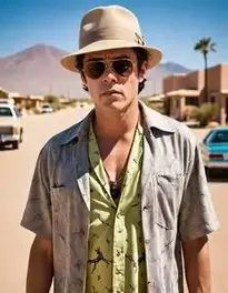 Benicio Del Toro Fear And Loathing face swap