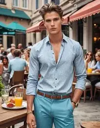 Man Brunch Outfit face swap