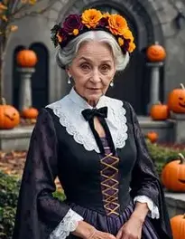 Halloween Costume Grandparents face swap